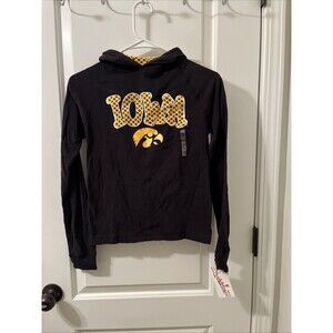 Iowa Hawkeyes Kids Unisex Long Sleeve Hoodie T-Shirt Size 7/8 Multi-Color